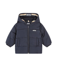 Doudoune à capuche - Bleu cargo