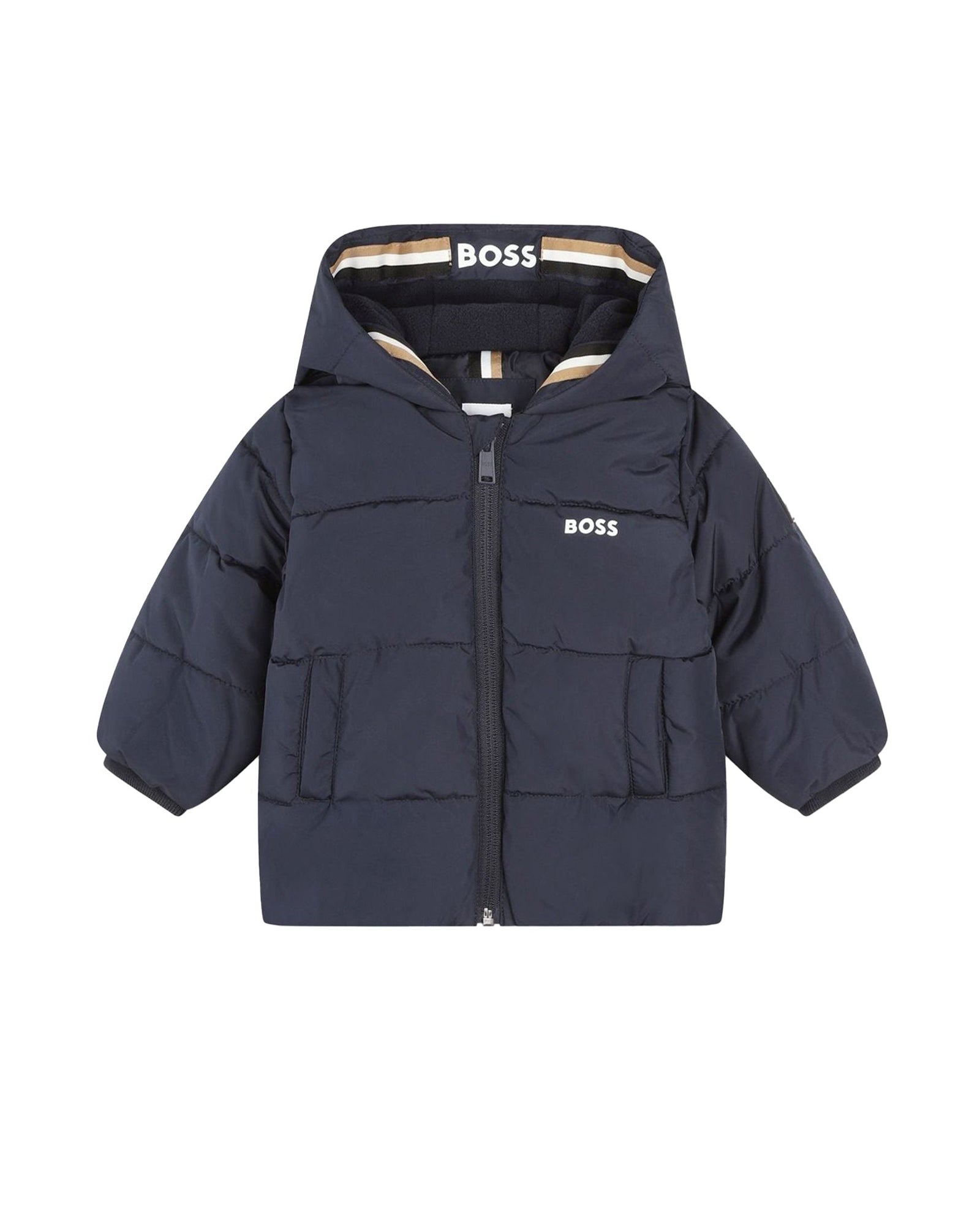 Doudoune à capuche - Bleu cargo