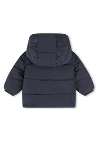 Doudoune à capuche - Bleu cargo