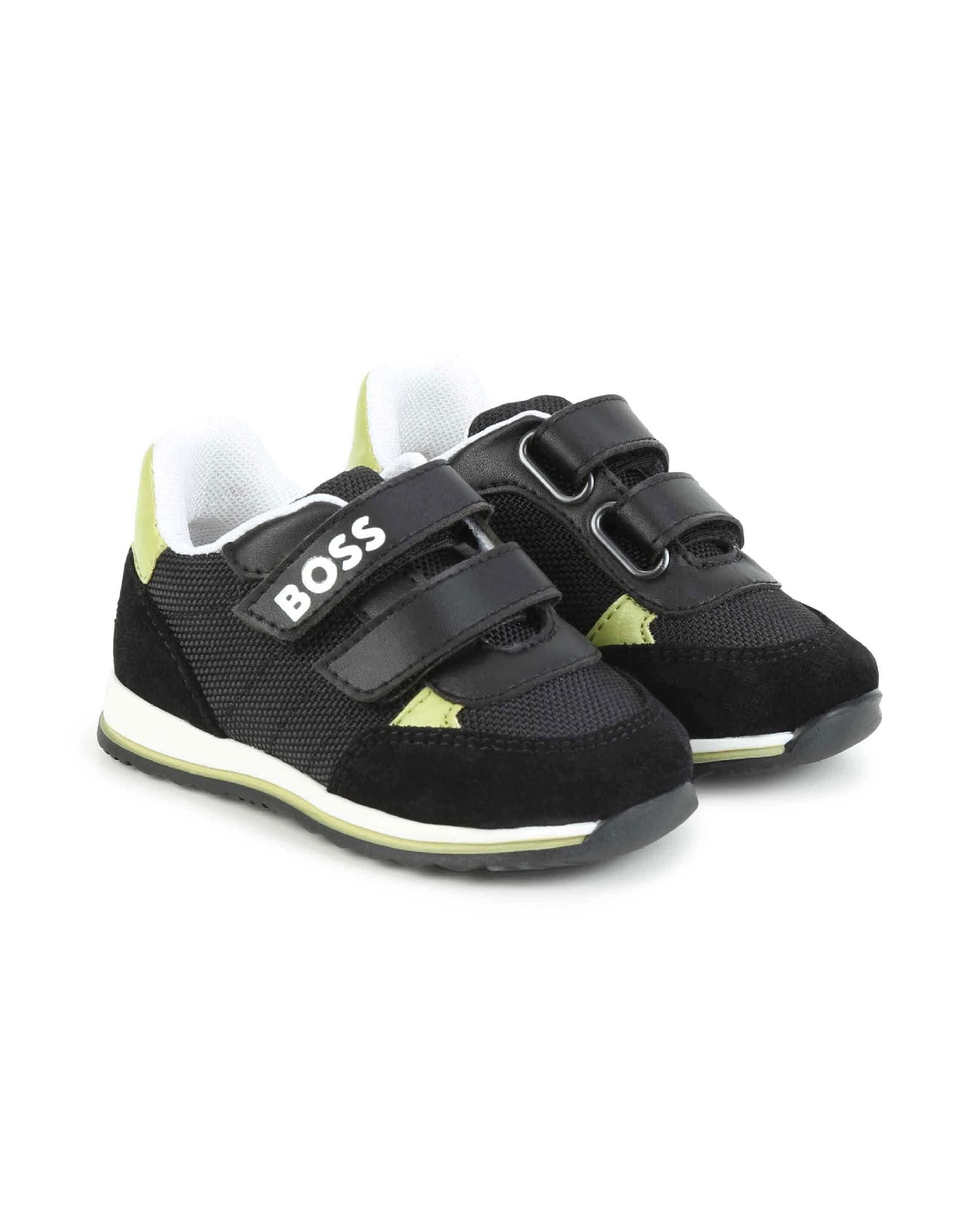 Cowhide velvet sneakers - Black