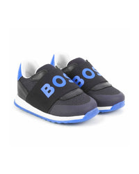 Sneakers en cuir - Bleu Cargo