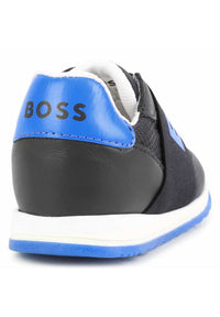 Sneakers en cuir - Bleu Cargo