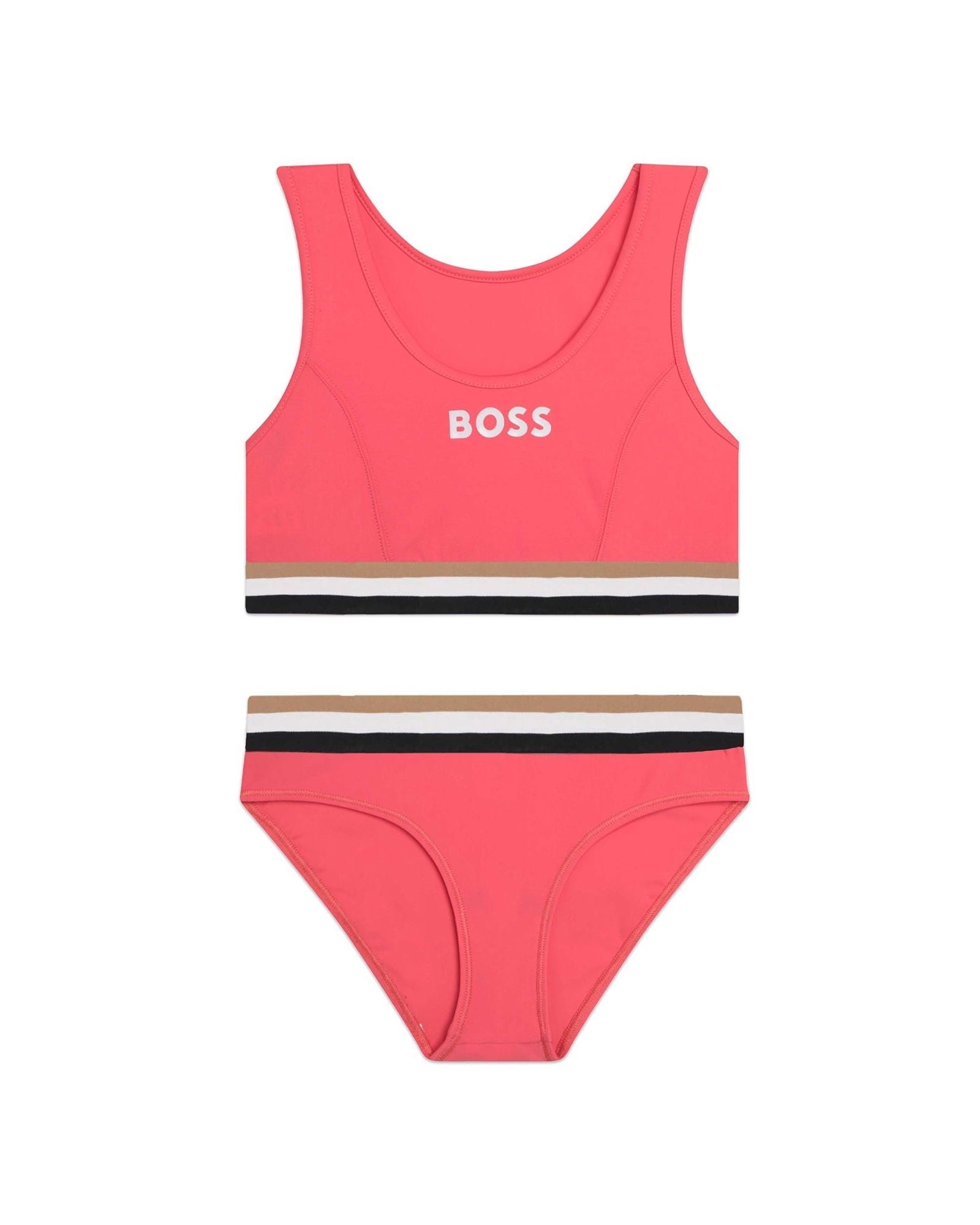 2-piece swimming costume - Berry red