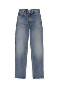 Pantalon droit Magny en denim - Mid Blue Vintage