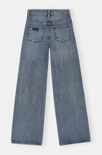 Pantalon droit Magny en denim - Mid Blue Vintage