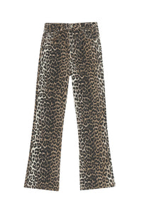 Pantalon court Betzy en denim - Leopard