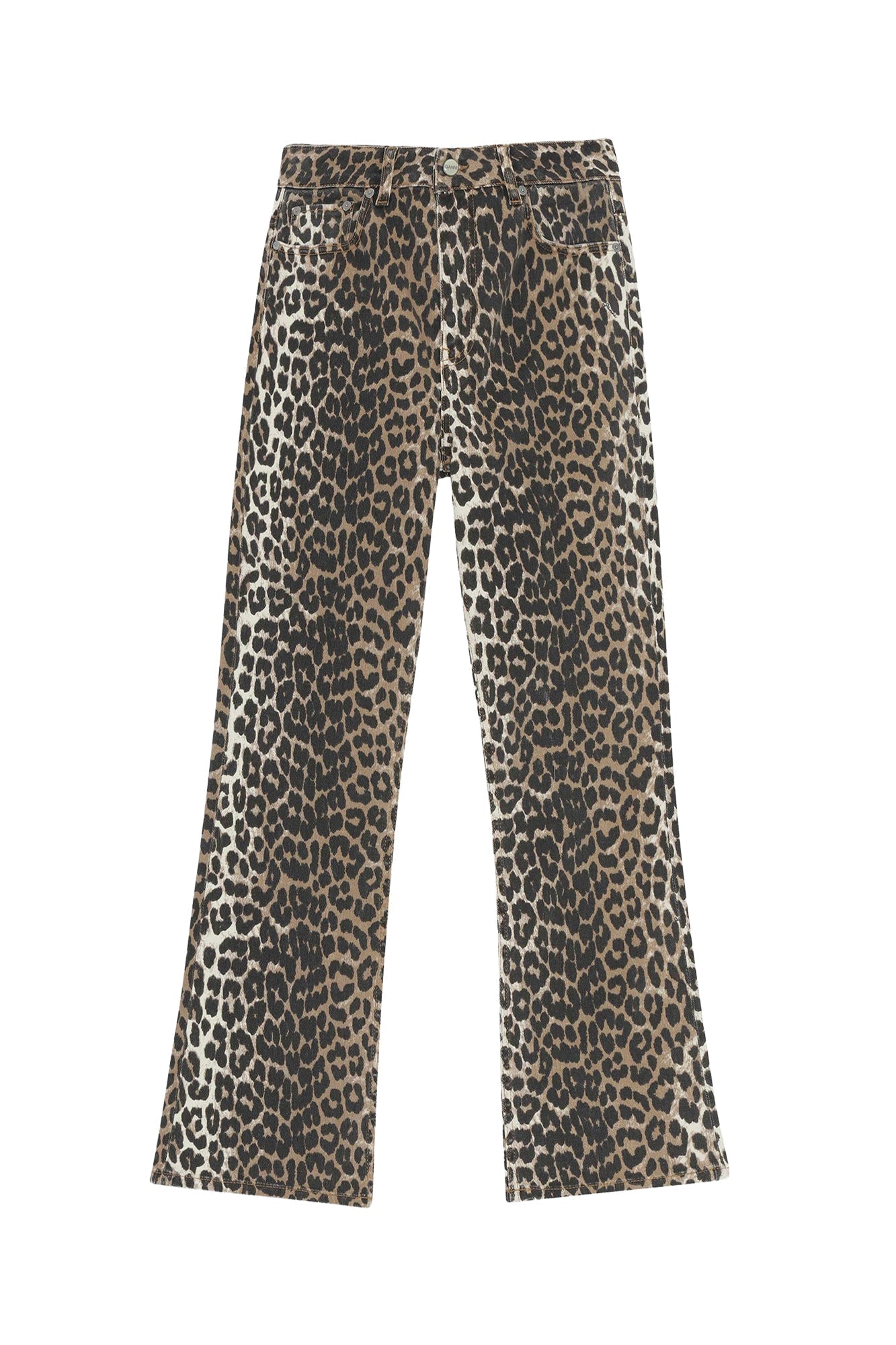 Pantalon court Betzy en denim - Leopard