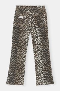 Pantalon court Betzy en denim - Leopard