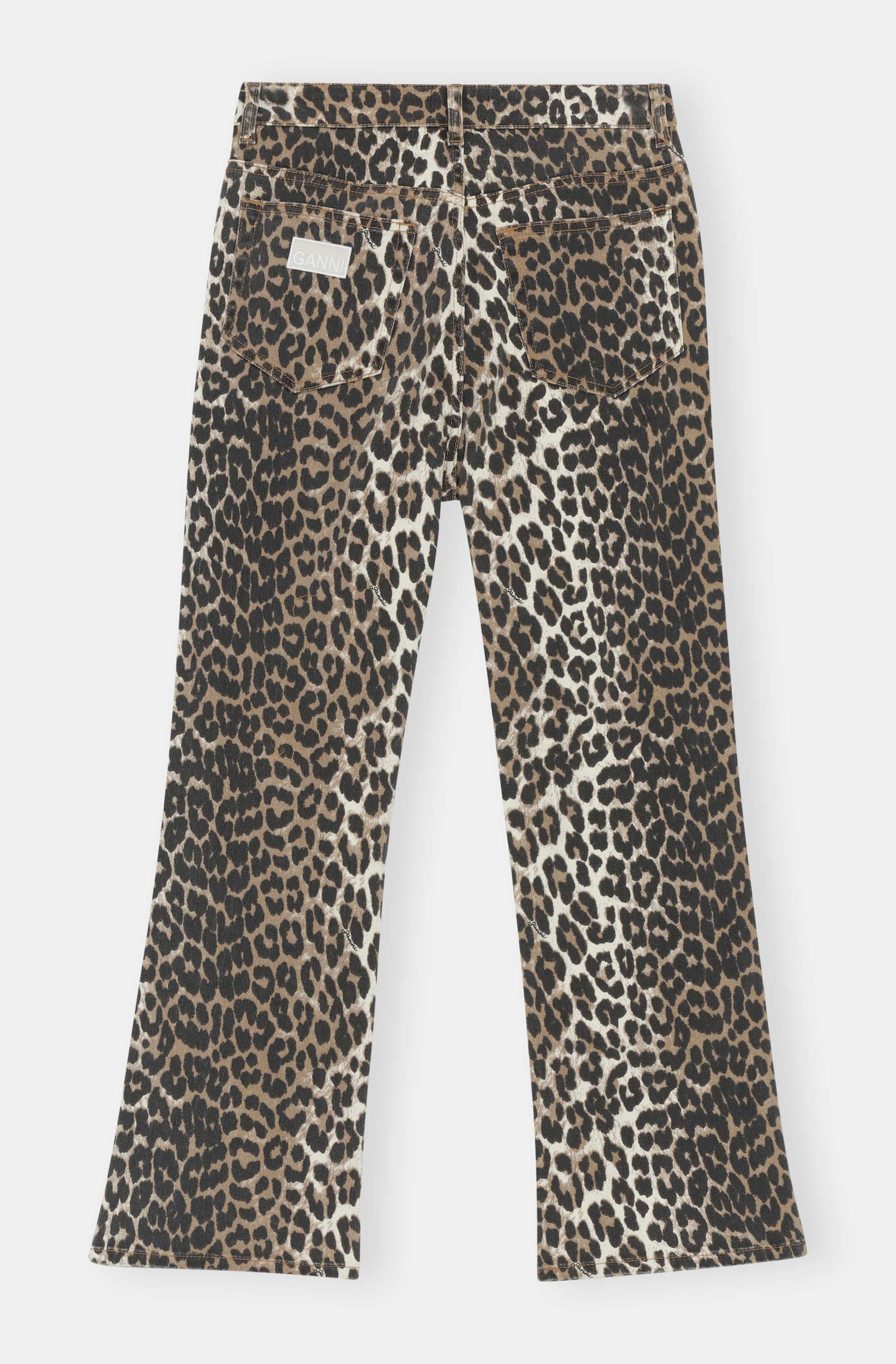 Pantalon court Betzy en denim - Leopard