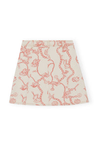 Jupe courte en denim - Egret