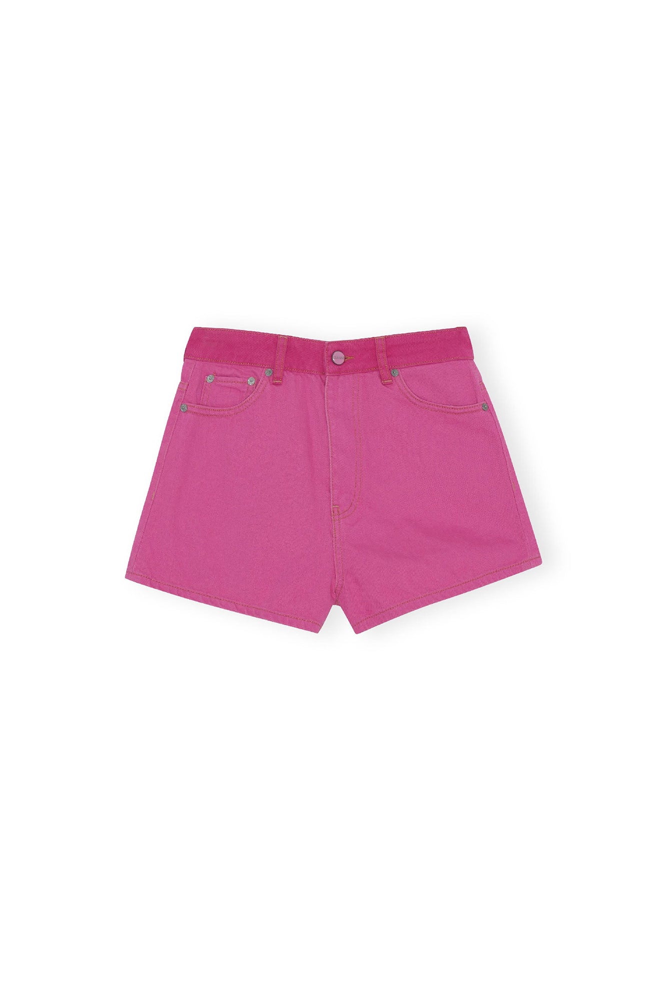 Short avec logo en denim - Phlox Pink