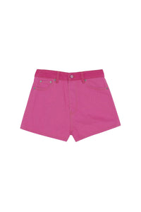 Short avec logo en denim - Phlox Pink
