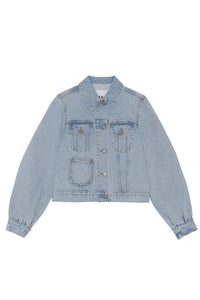 Veste zippée en denim - Light Blue Stone