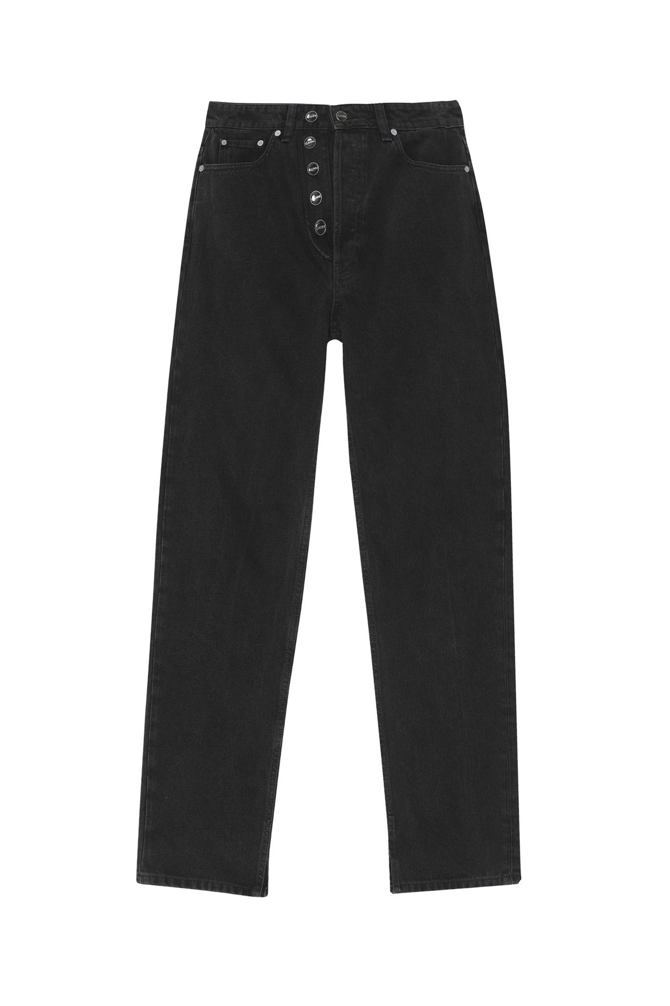 Pantalon rigide Figni en denim - Washed Black
