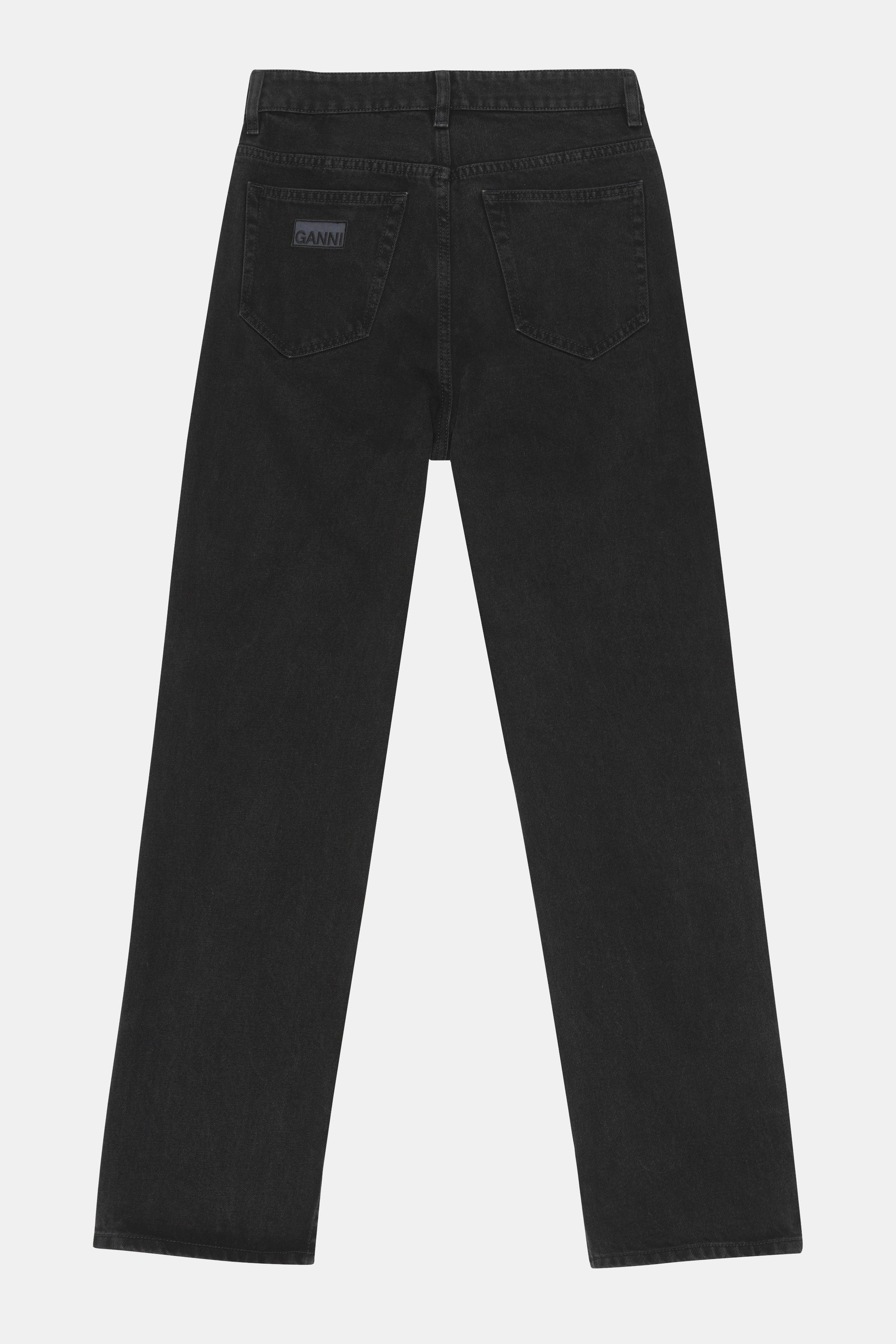 Pantalon rigide Figni en denim - Washed Black