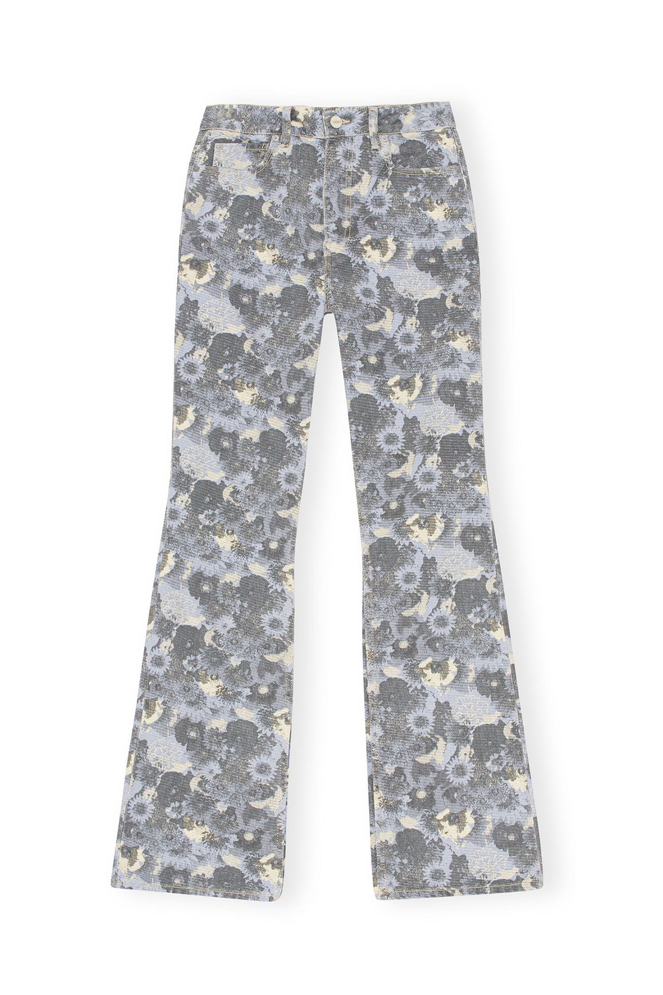 Pantalon Betzy en denim imprimé - Brunnera Blue