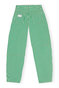 Pantalon Stary à rayures en denim - Kelly Green