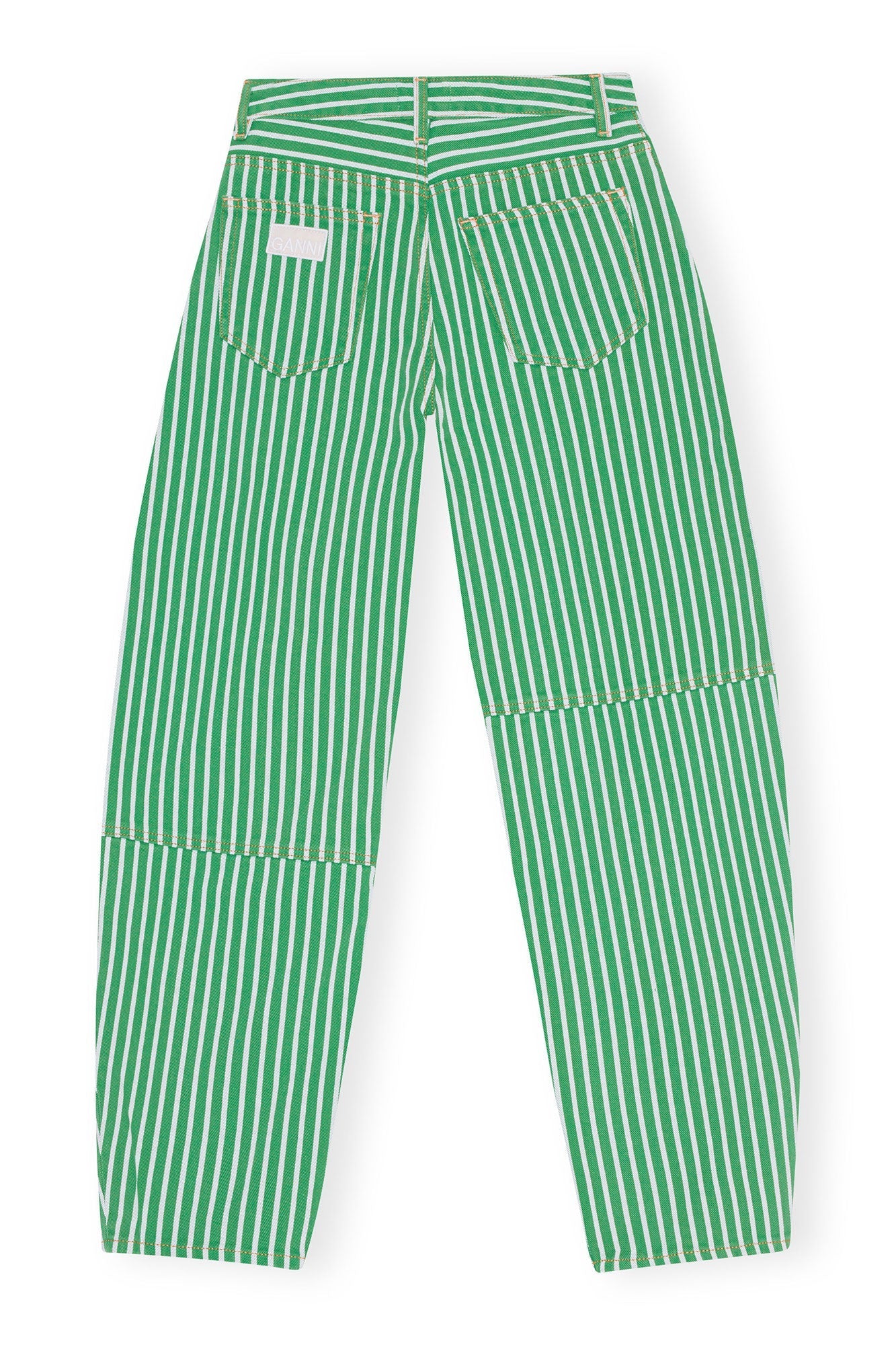 Pantalon Stary à rayures en denim - Kelly Green