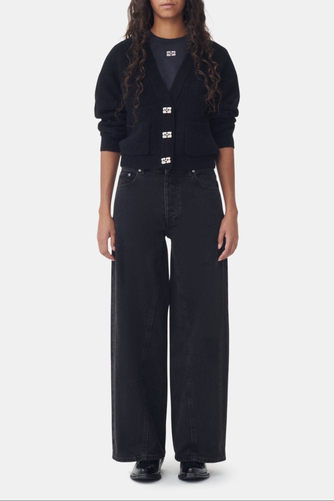 Pantalon Joezy en denim - Washed Black