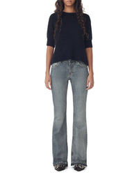 Pantalon Iry à bords teintés en denim - Tint Wash