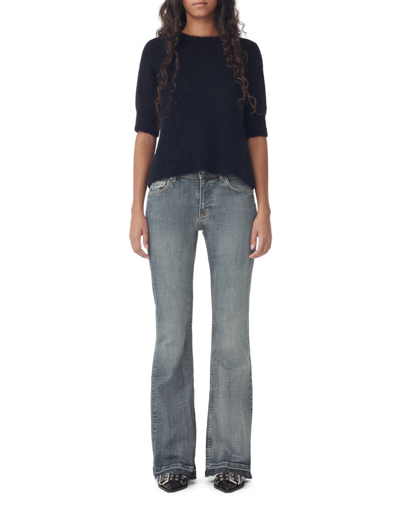 Pantalon Iry à bords teintés en denim - Tint Wash