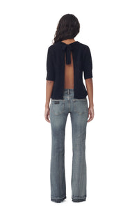 Pantalon Iry à bords teintés en denim - Tint Wash