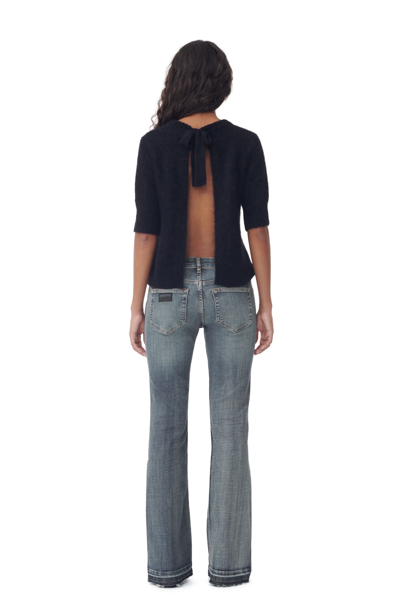 Pantalon Iry à bords teintés en denim - Tint Wash