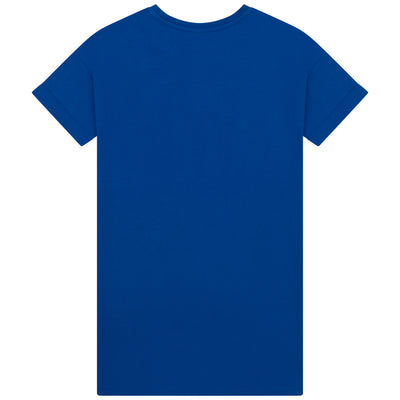 BOSS Robe T-shirt manches courtes - Bleu Royal