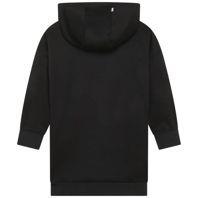 BOSS Robe à capuche en double jersey - Black