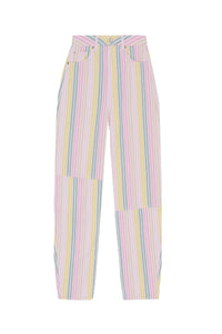 Pantalon Stary à rayures en denim - Multicolour