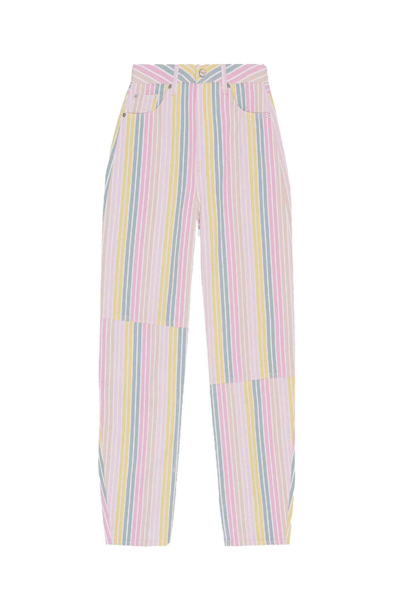 Pantalon Stary à rayures en denim - Multicolour