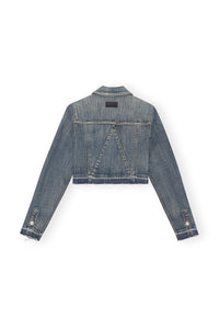 Veste courte à bords teintés en denim - Tint Wash