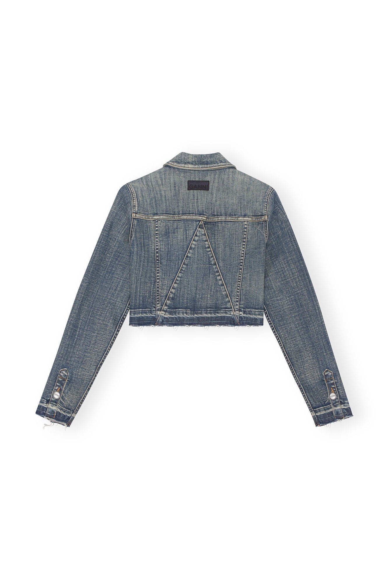 Veste courte à bords teintés en denim - Tint Wash