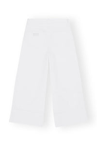 Pantalon court en denim - Bright White