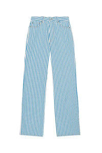 Pantalon rayé Magny en denim - Bright White