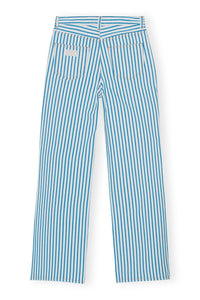 Pantalon rayé Magny en denim - Bright White