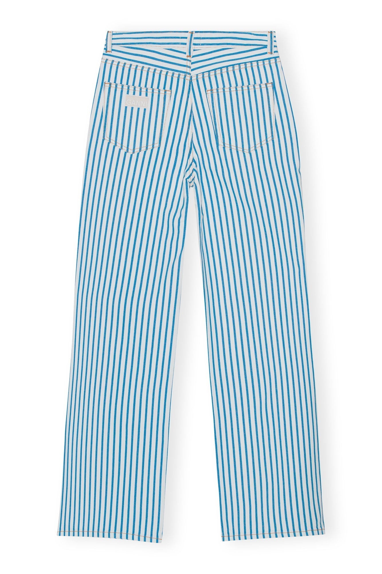 Pantalon rayé Magny en denim - Bright White