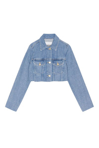 Veste courte Trucker en denim - Light Blue Stone