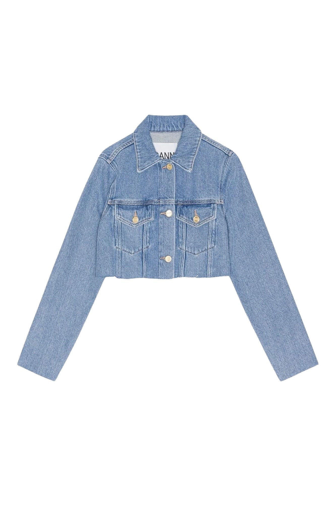 Veste courte Trucker en denim - Light Blue Stone