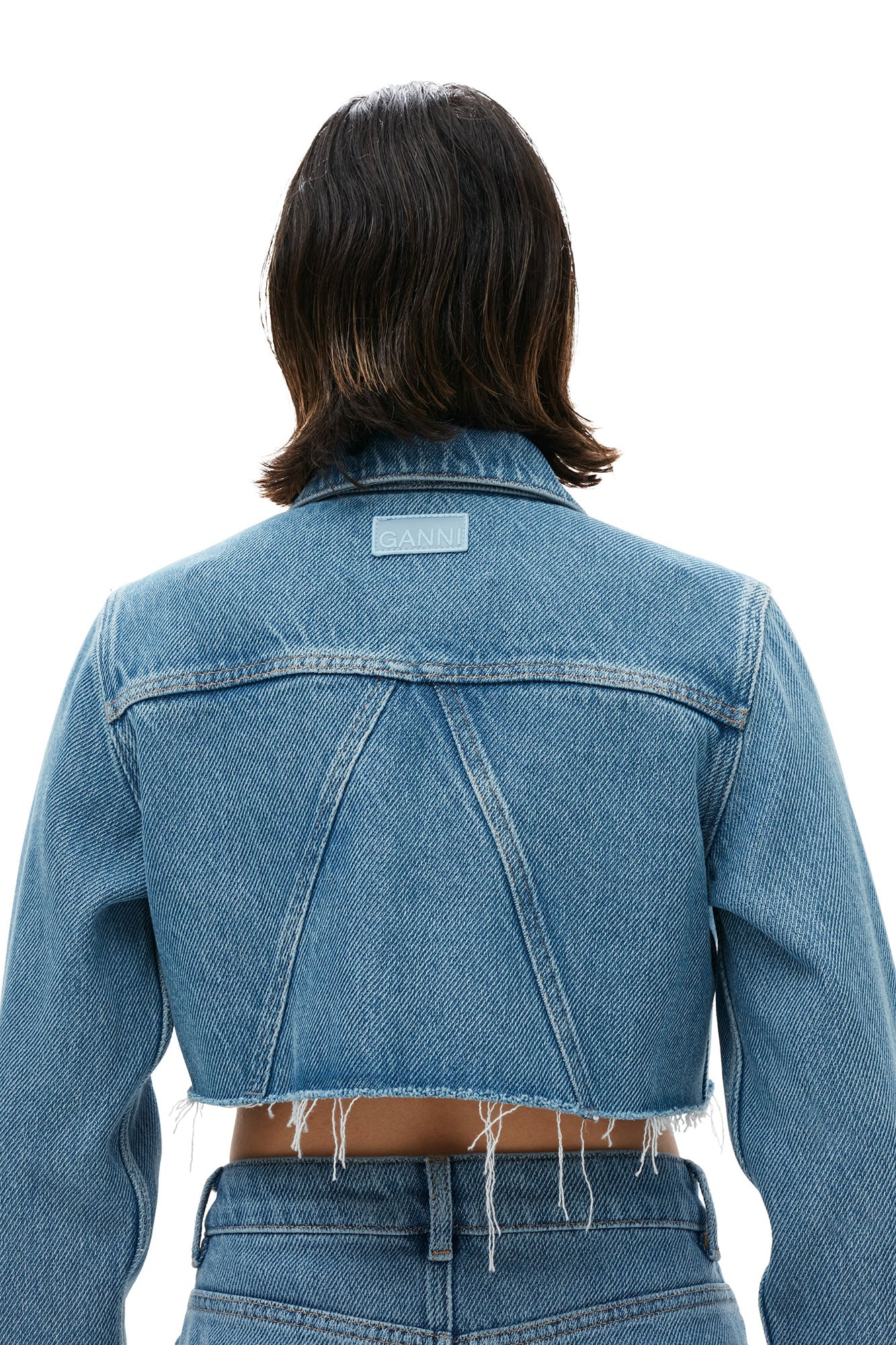 Veste courte Trucker en denim - Light Blue Stone