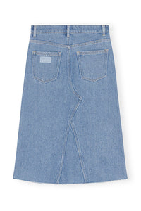 Jupe midi épais en denim - Light Blue Stone