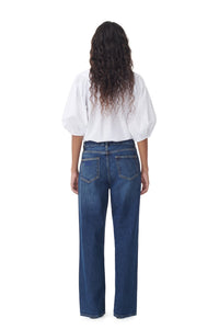 Pantalon rigide Izey en denim - Dark Blue Vintage