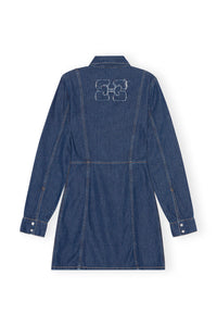 Robe courte en denim - Mid Blue Stone