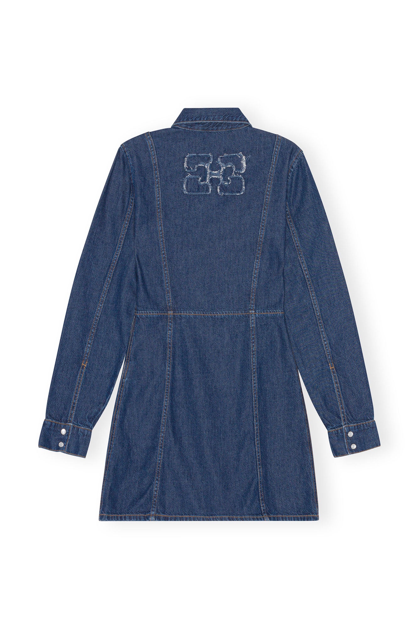 Robe courte en denim - Mid Blue Stone
