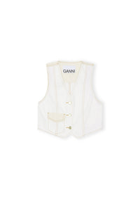 Gilet sans manches en denim - Egret