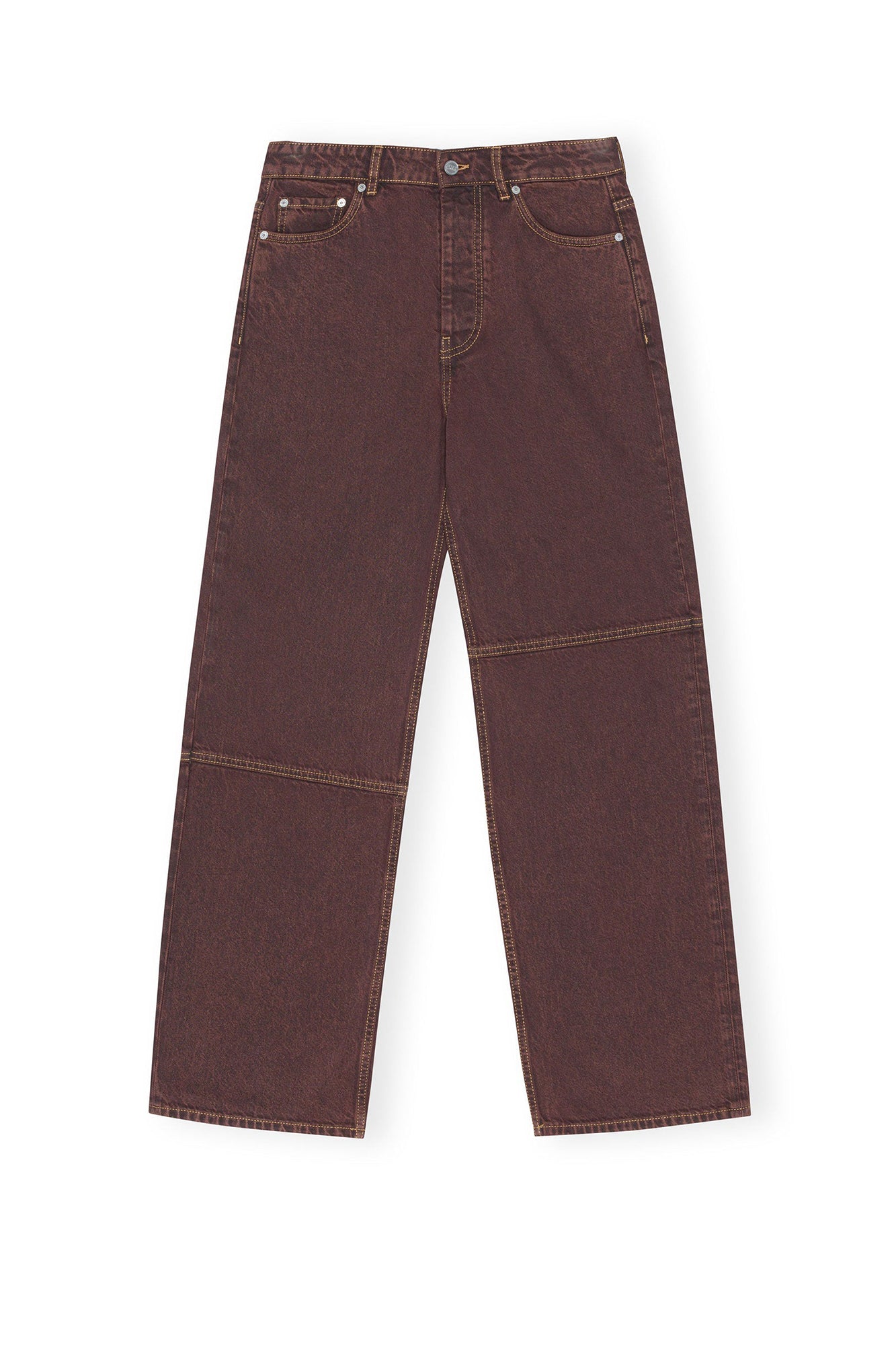 Pantalon Izey délavé en denim - Shaved Chocolate