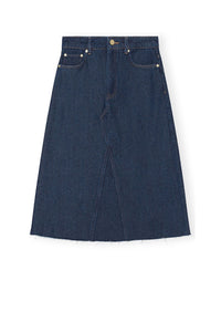 Jupe midi épais en denim - Rinse