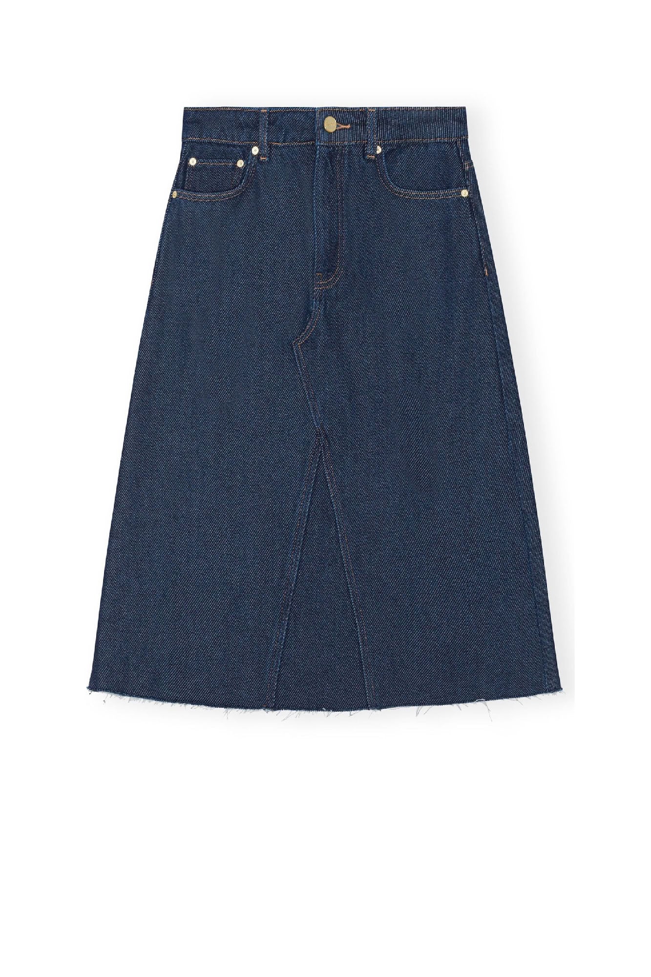 Jupe midi épais en denim - Rinse