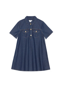 Robe courte en denim - Rinse
