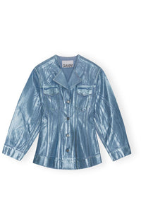 Blazer métalisé ajusté en denim - Heather
